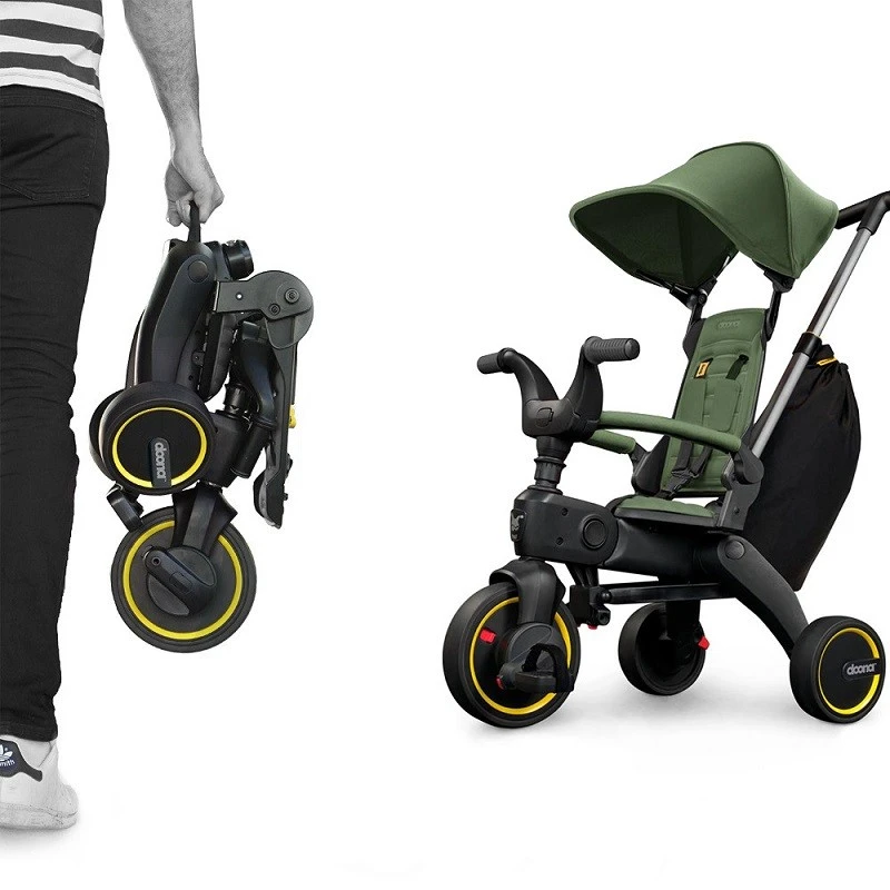 Триколка Doona Liki Trike S3 Desert Green, Зелен/Черен